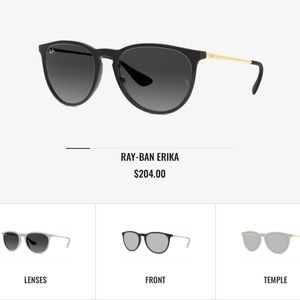 Custom Ray-Ban Erika sunglasses